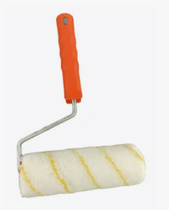 Валик эмаль алкид  60х15х12х6мм 800г/м2 полиамид желтая полоса Decor(40)*