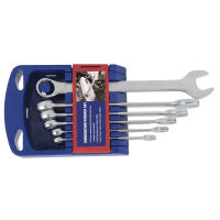 Набор ключей комбинированных 8-18мм  6шт с трещеткой Workpro---