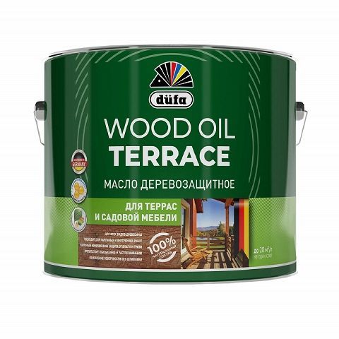 Масло для террас доски бесцветное 0,8л Oil Wood Terrace Dufa