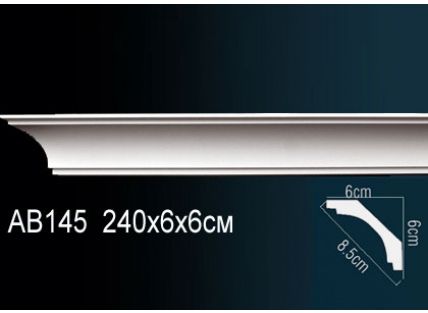 ПУ Перфект Карниз  60х60х2400 AB145 гибкий  