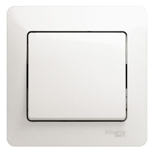 Выключатель механизм 1-кл перламутр в сборе Glossa