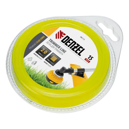 Леска для триммера 2,0 х 15м квадрат Denzel