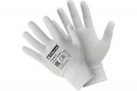 Перчатки полиэстер д/сборки белые M Fiberon