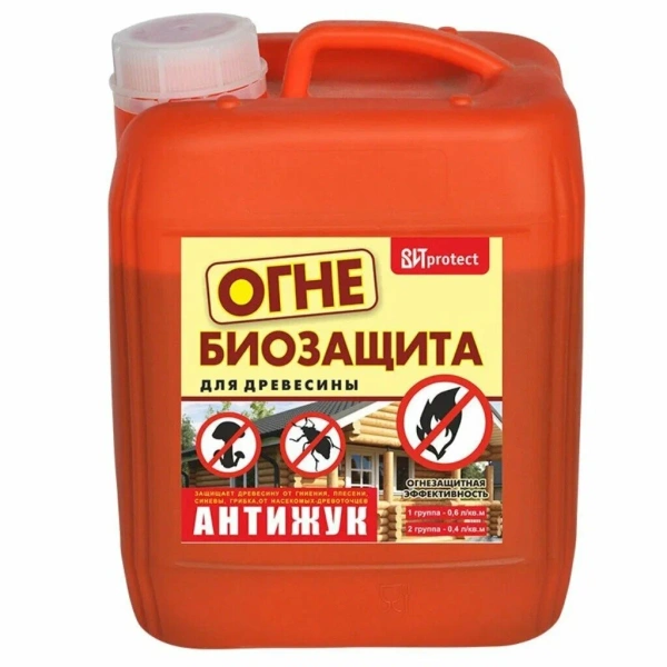 Пропитка огнебиозащитная 10л красная Вит protect