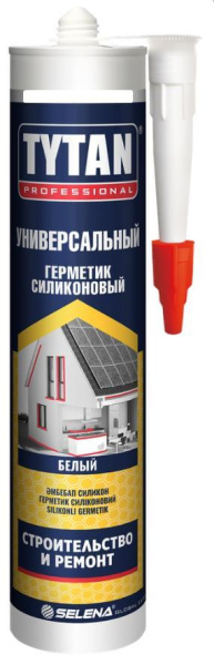 Герметик силиконовый универсальный 280мл прозрачный Tytan Professional(12)