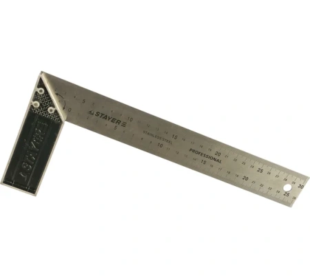 Угольник столярный 300мм нерж.сталь Professional Stayer