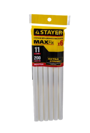 Стержни клеевые для клеевого пистолета 11ммх200мм 6шт Stayer