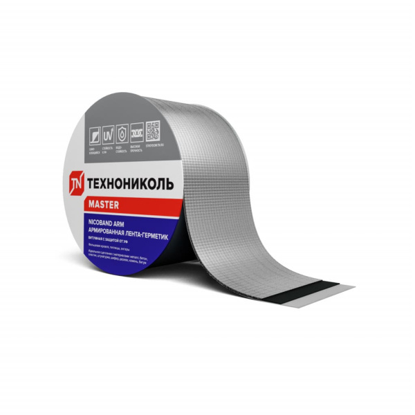 Лента битумная 10смх10м коричневая Nicoband ТехноНиколь