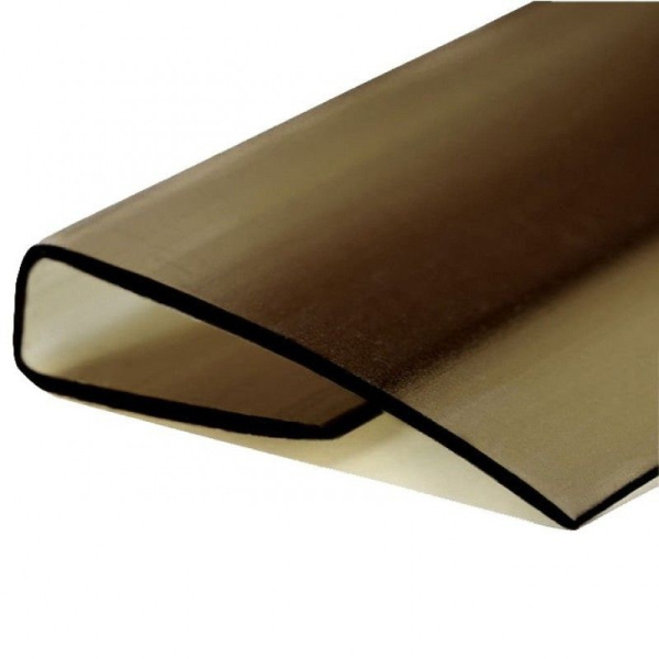 Поликарбонат профиль торцевой  4мм (L) бронза